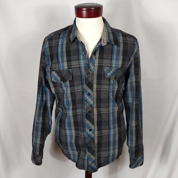 OP Ocean Pacific Men's Plaid Shirt - Picture 1 of 7